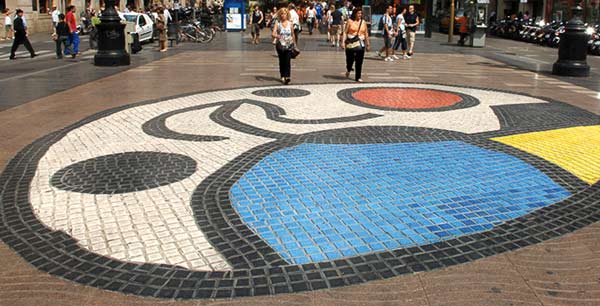Barcelona Ramblas Joan Miró Mosaic